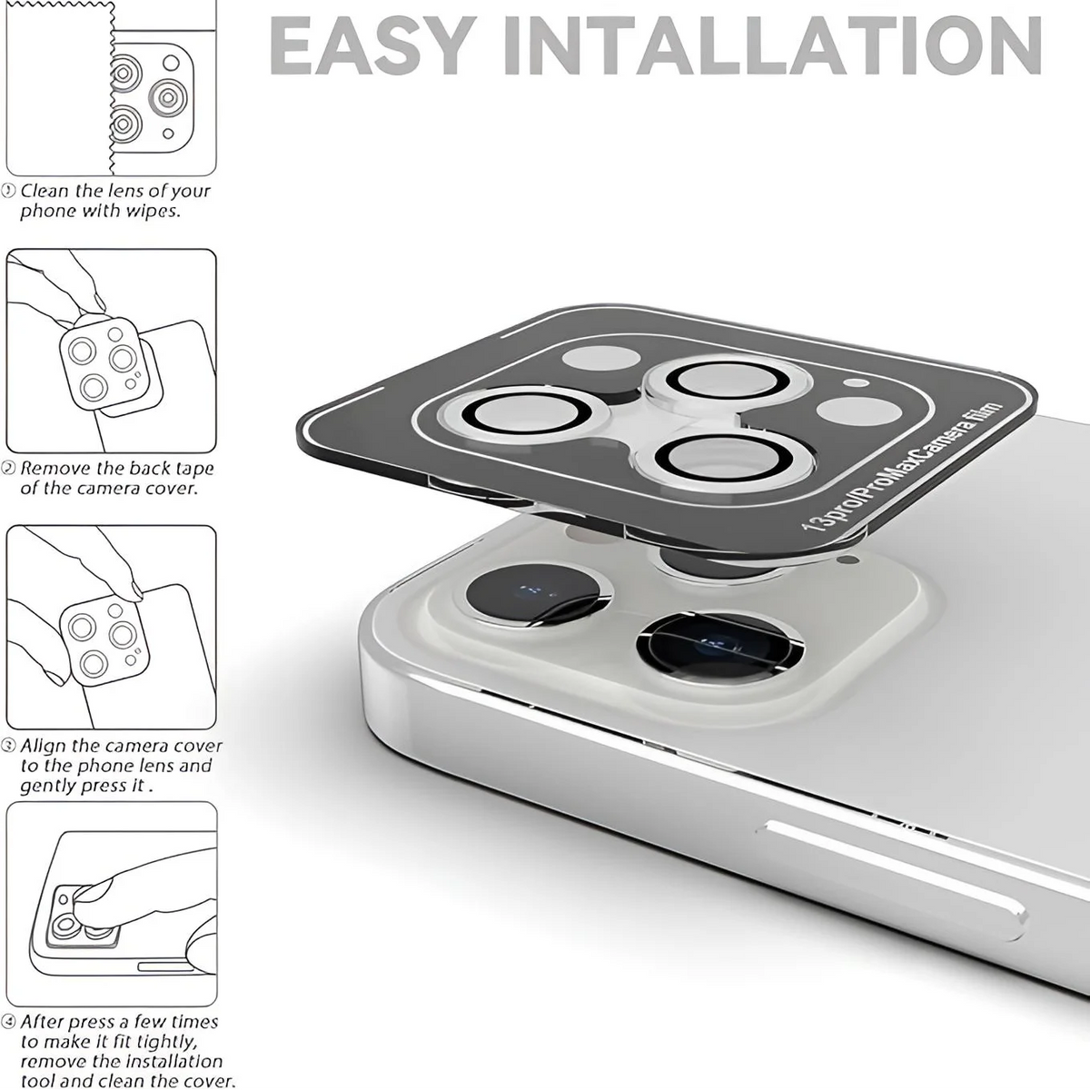 Tempered Glass Camera Lens Protector For iPhone 17 Pro