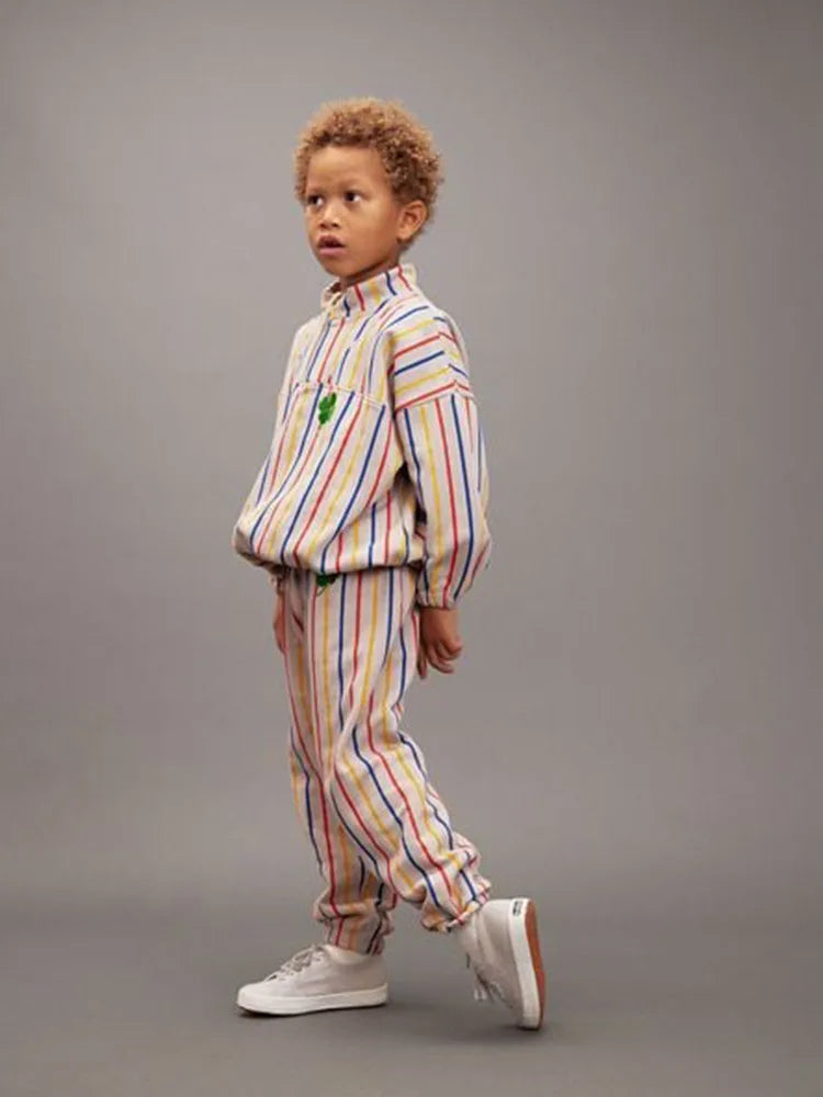 Kids Clothes Set 2025 Autumn Winter MR Rodini Boys Girls Sweatshirt Pants Ins Baby Cotton Sports Top Trousers Children T Shirt