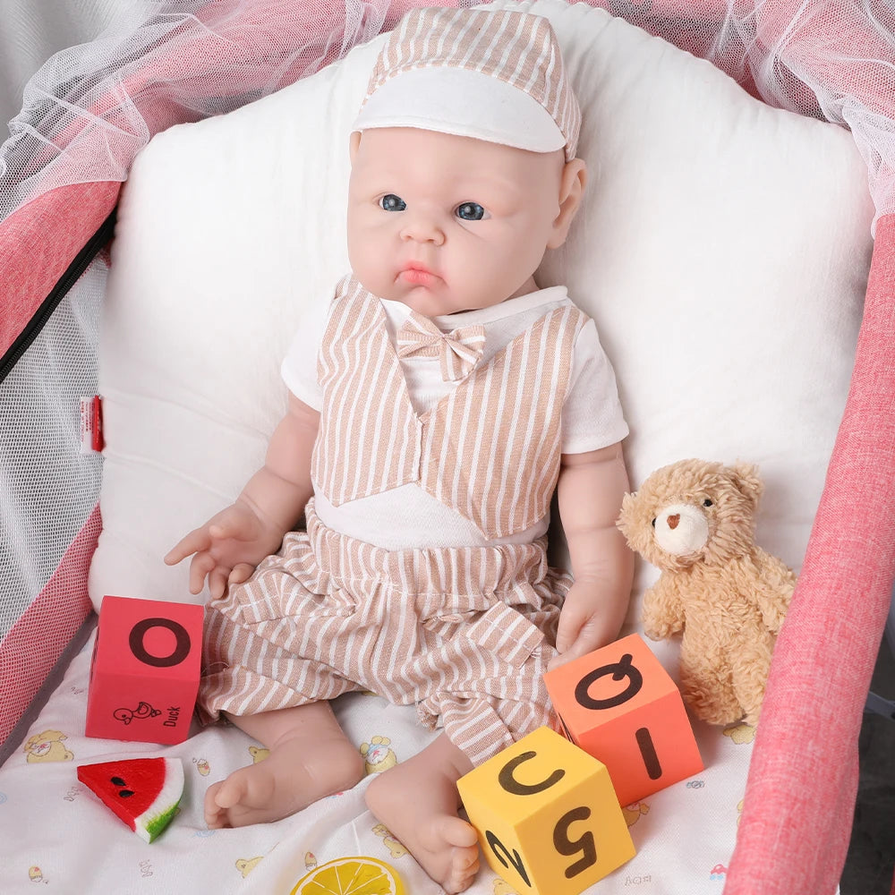 IVITA WB1525 47cm 3298g Silicone Reborn Baby Doll Realistic