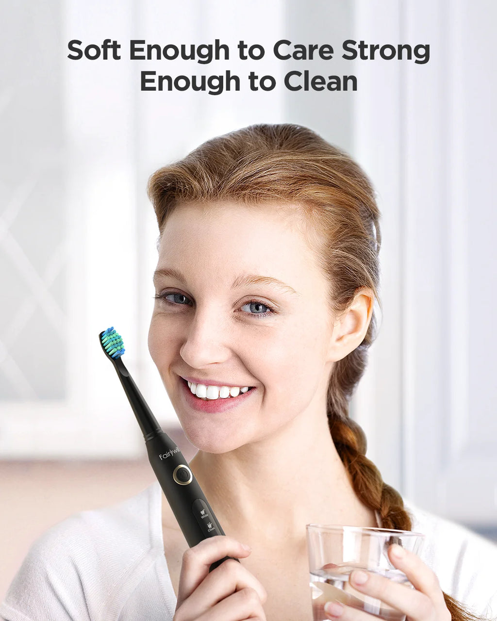 Fairywill Sonic Electric Toothbrush FW-D7 Set USB Charge Toothbrushes
