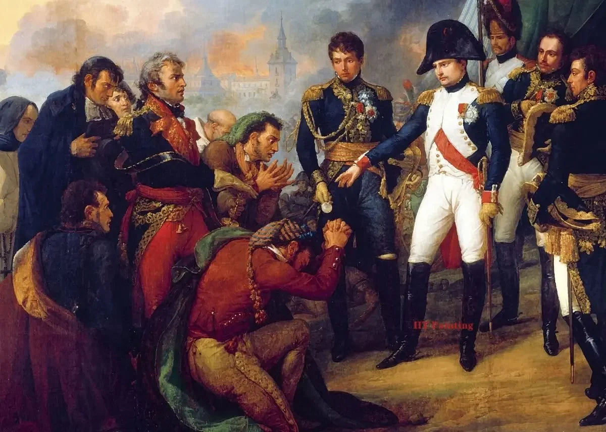 Vintage Classic Napoleon Bonaparte Coronation Wall Art, Canvas Print Poster, Suitable for, Home, Living Room, Office Decoration