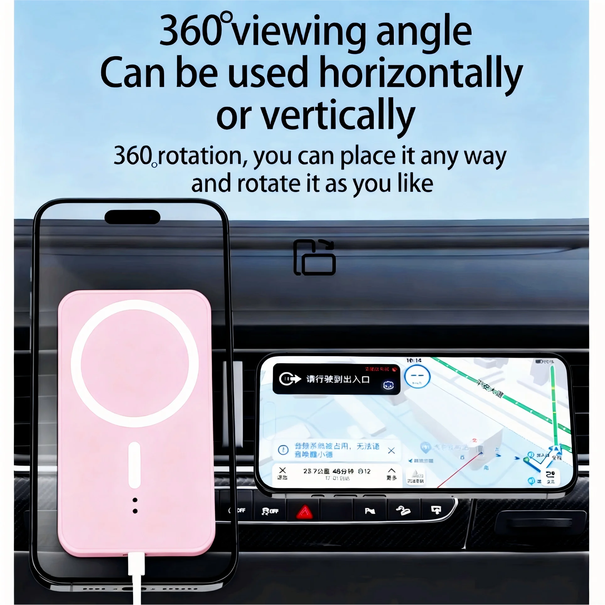 15W Fast Car Wireless Charger Stand Compatible with iPhone1716 15/14/13/12 pro Max Mini - Magnetic Macsafe Air Vent Phone Holder
