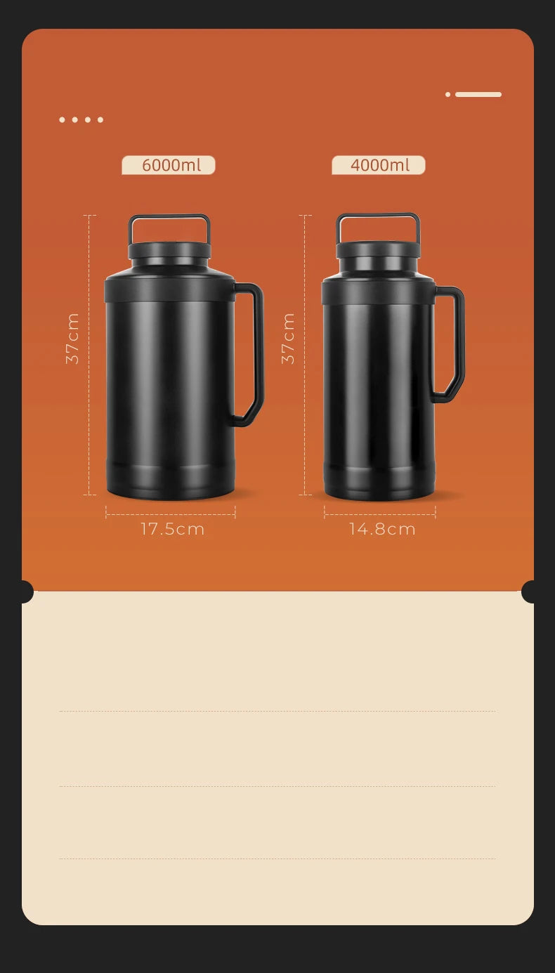 GIANXI Leakproof Thermos Outdoor Portable Thermos Bottle Large Capacity Keep Warm And Cold Tumbler Thermal Water Bottle