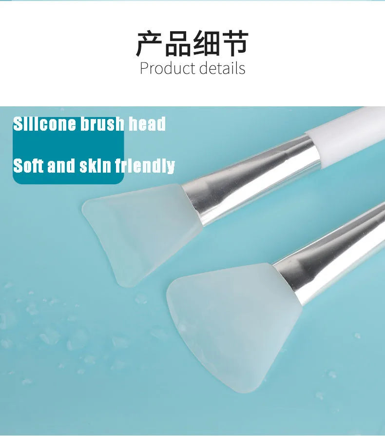1Pc White Makeup Silicone Facial Mask Brush Professional Mud Cream Brushes DIY Skin Care Foundation Gel Cosmetic Beauty Tool