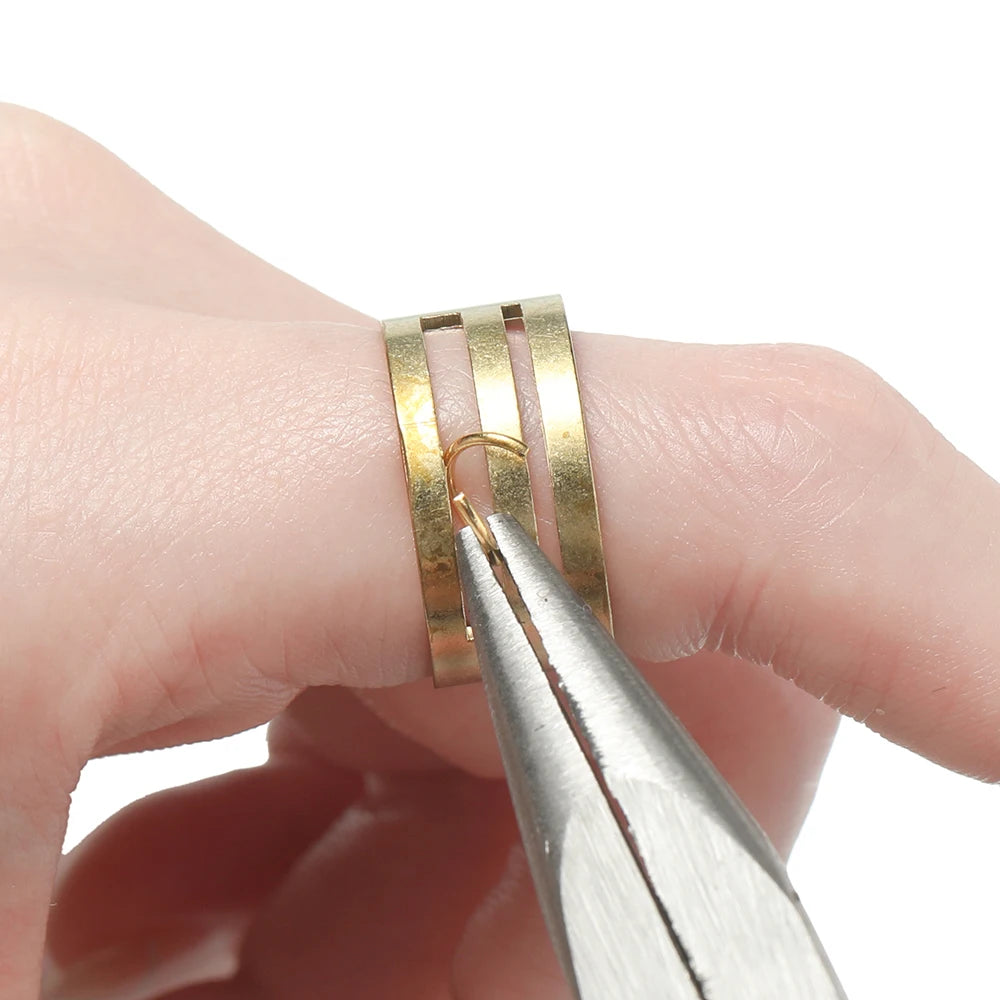 1Box Jewelry Findings Kits Zinc Alloy Open Jump Rings