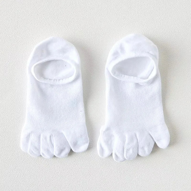 Hot Sale! Women Toe Socks with Separate Fingers Summer Solid Color Cotton Five Finger Socks Women Low Cut Ankle Socks Yoga Sport