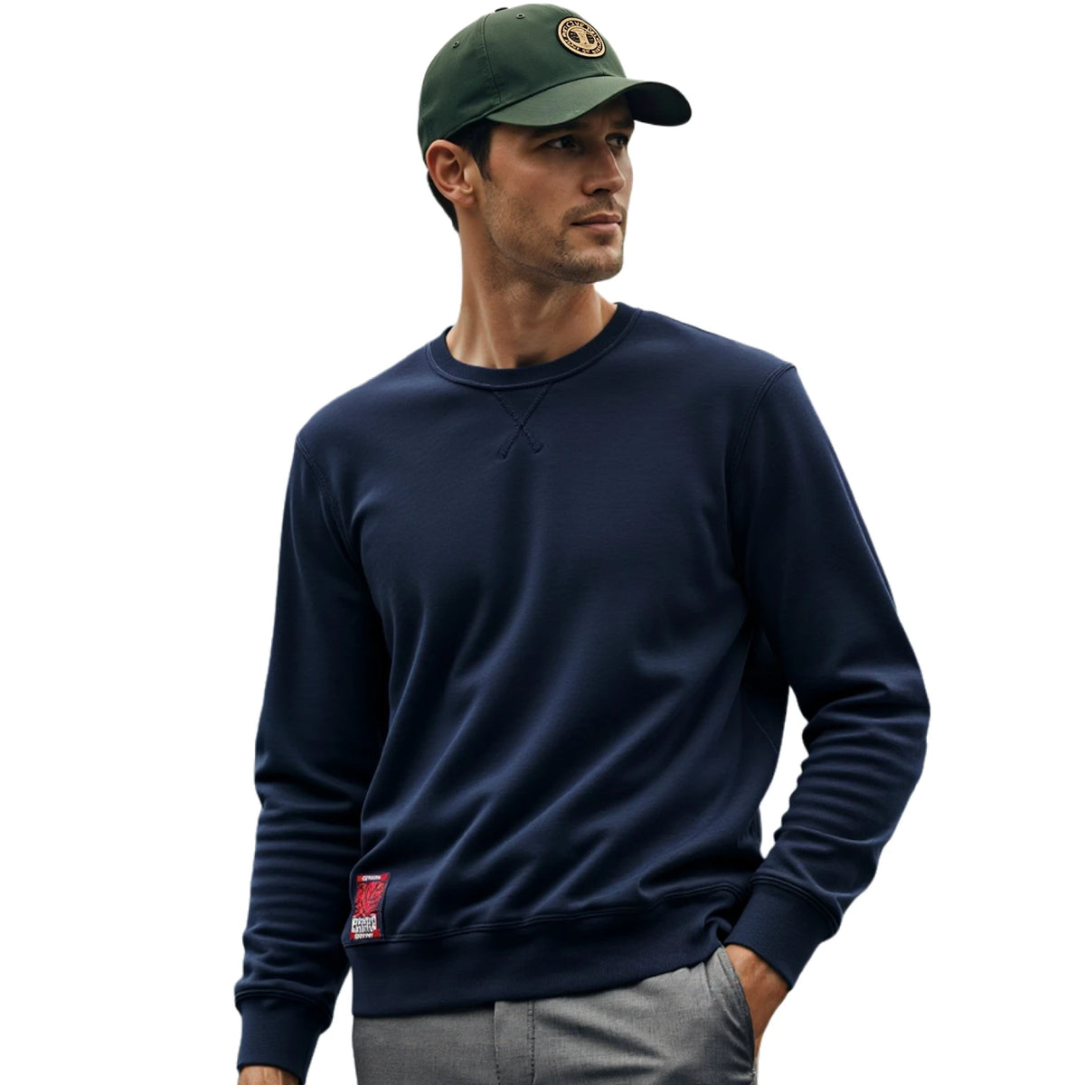 Autumn Fashion Mens Hoodies Solid Casual O-neck Sweatshirt Class Style Male New Trend Long Sleeve Hoodies Men Streetwear BP20931