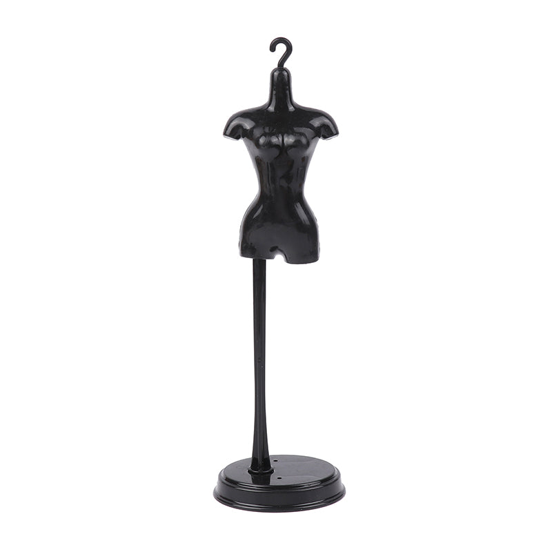 Innovative Scale 1:6 Mini Black White Display Stand Holder Standing Toy Doll Accessories Dress DIY Clothes Mannequin Model