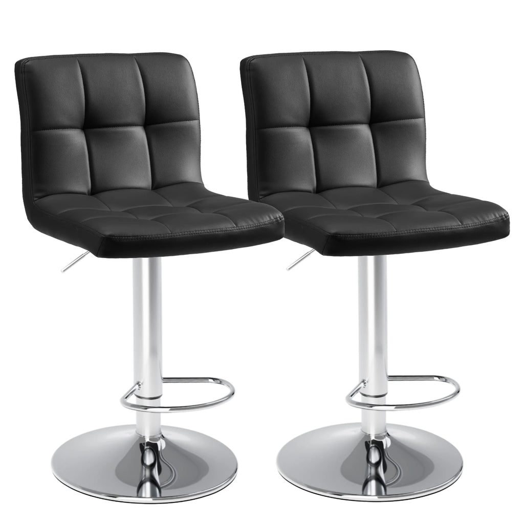 JHK PU Leather Bar Stools Set of 2