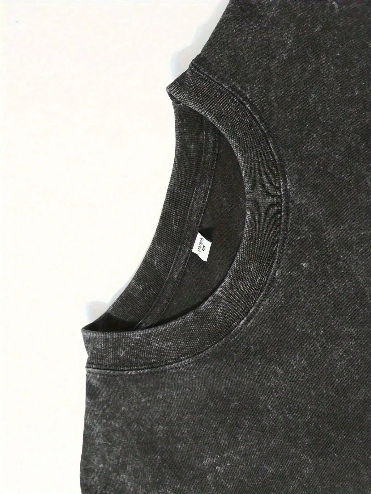 Blank Solid Color Washed Cotton 230GSM Oversized Crew Neck