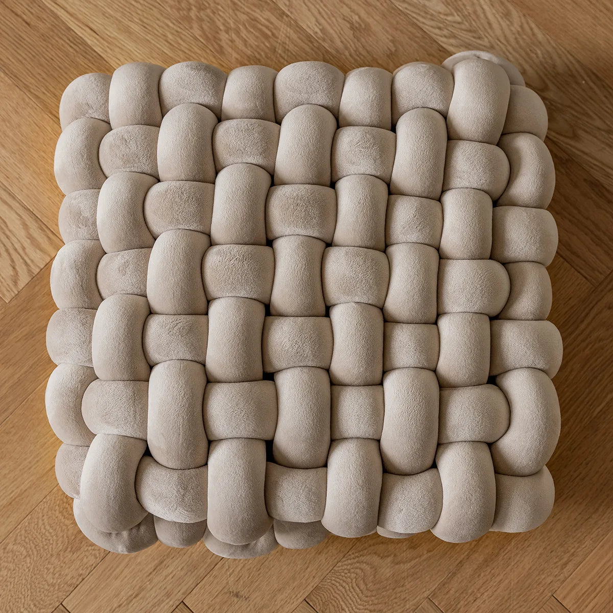 Cream Style Plush Sofa Pillowcase Ins Style Living Room Decorative Flower Pillow Bedside Cushion Bed Waist Backrest
