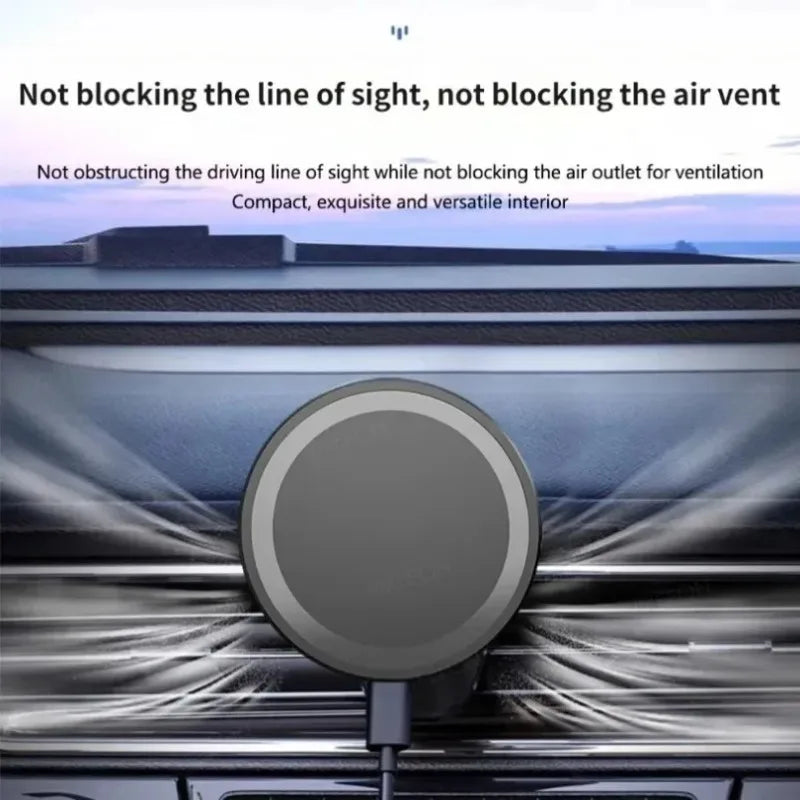 Car Magnetic Air Vent Phone Holder  Wireless Charger Stand For Magsafe iPhone 17 16 15 14 13 Pro Max Cell Fast Charging Station
