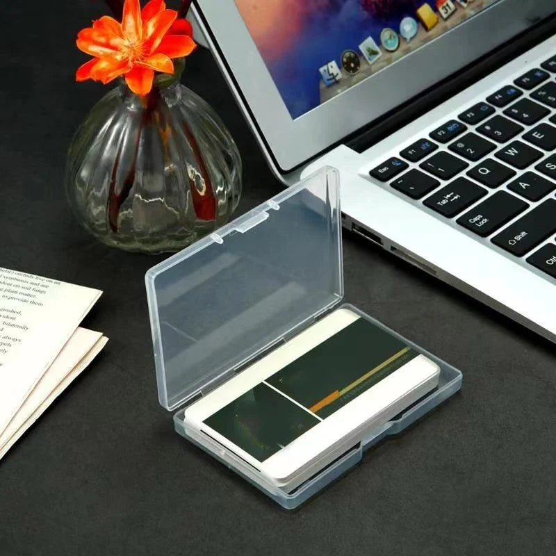 3pcs Transparent Playing Cards Storage Boxes Plastic Games Card Container Case Packing Poker Game Card Organizer