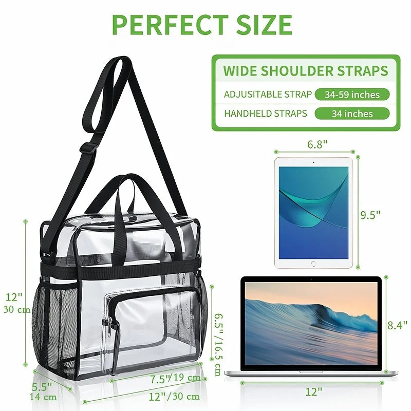 Men's Women's Cosmetic Bag Transparent Waterproof Large-Capacity Lipstick Toiletries Skin Care Products Organizer Makeup Bag
