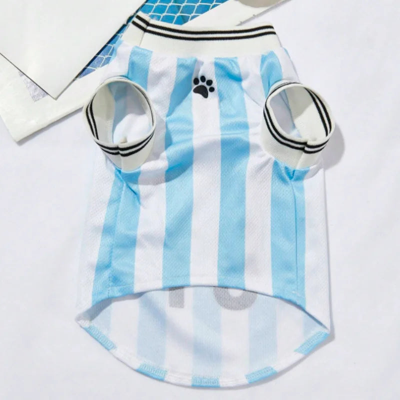 Breathable Mesh Dog Clothes Schnauzer Teddy Sport, Large Dog Jersey Basketball Clothing, Puppy T-Shirts, Summer Pet Cat Shirts