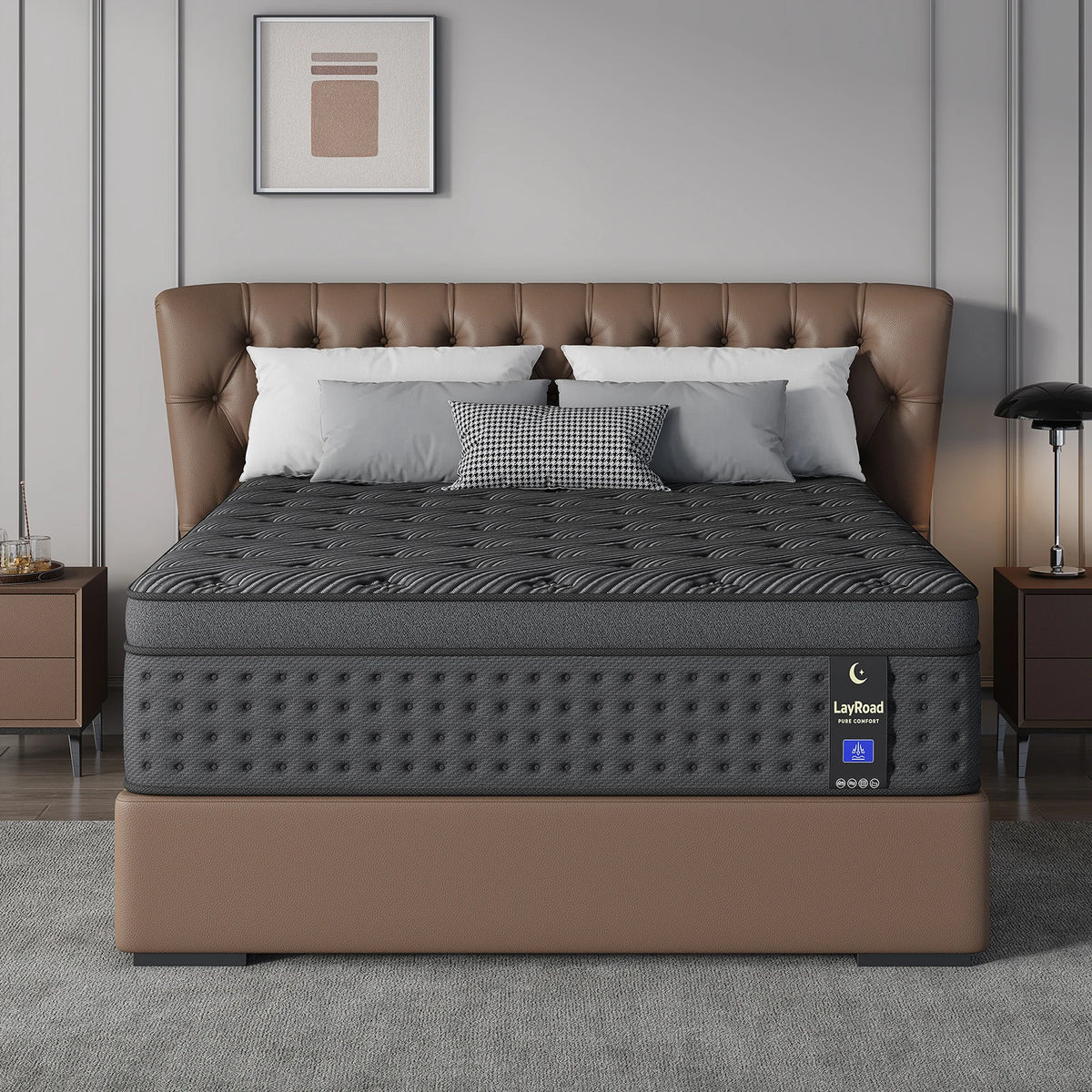 12/14-Inch Black Queen Mattress
