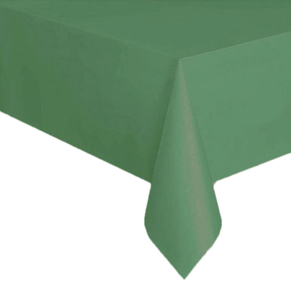 Disposable Tablecloth Pink Blue White Plastic Tablecloths for Birthday Party Christmas Table Cover Rectangular Table Tablecloths