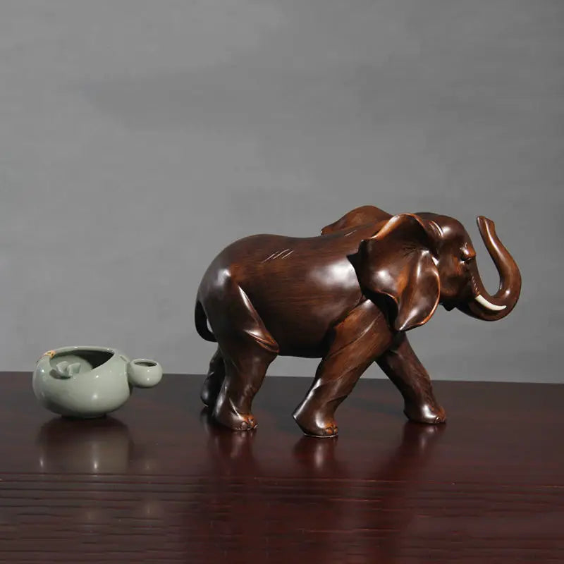 Resin Elephant Ornaments, Handmade Crafts, Home Decoration, Living Room and Office, Animal Statue, High Quality Gift, New