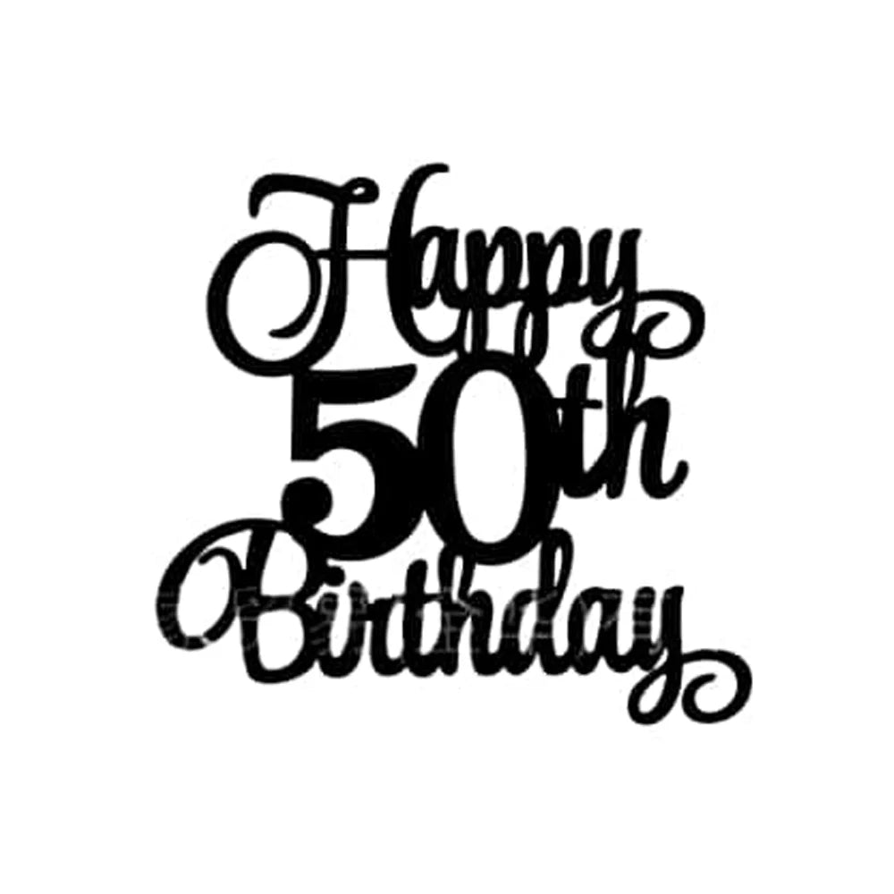 1 pcs Personalised Age Cake Topper Cupcake Flag Happy Birthday Glitter 30th 40th 50th 60th 70th 80th 90th Decor Adult Kids
