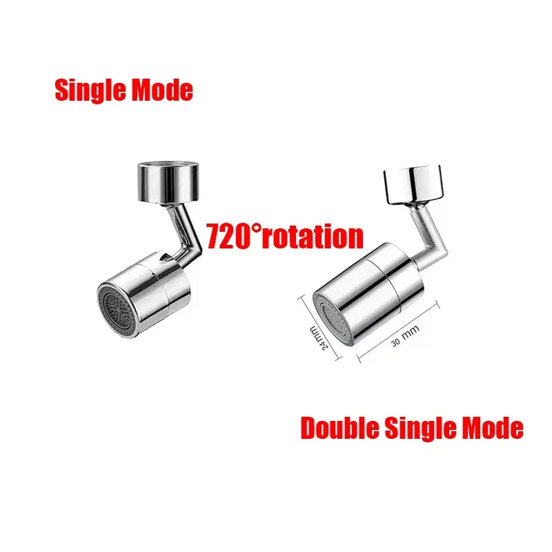 Rotatable Multifunctional Extension Faucet Aerator Kitchen Sink Faucet Extender Adapter Bathroom Tap Swivel Robotic Arm Sink Fit