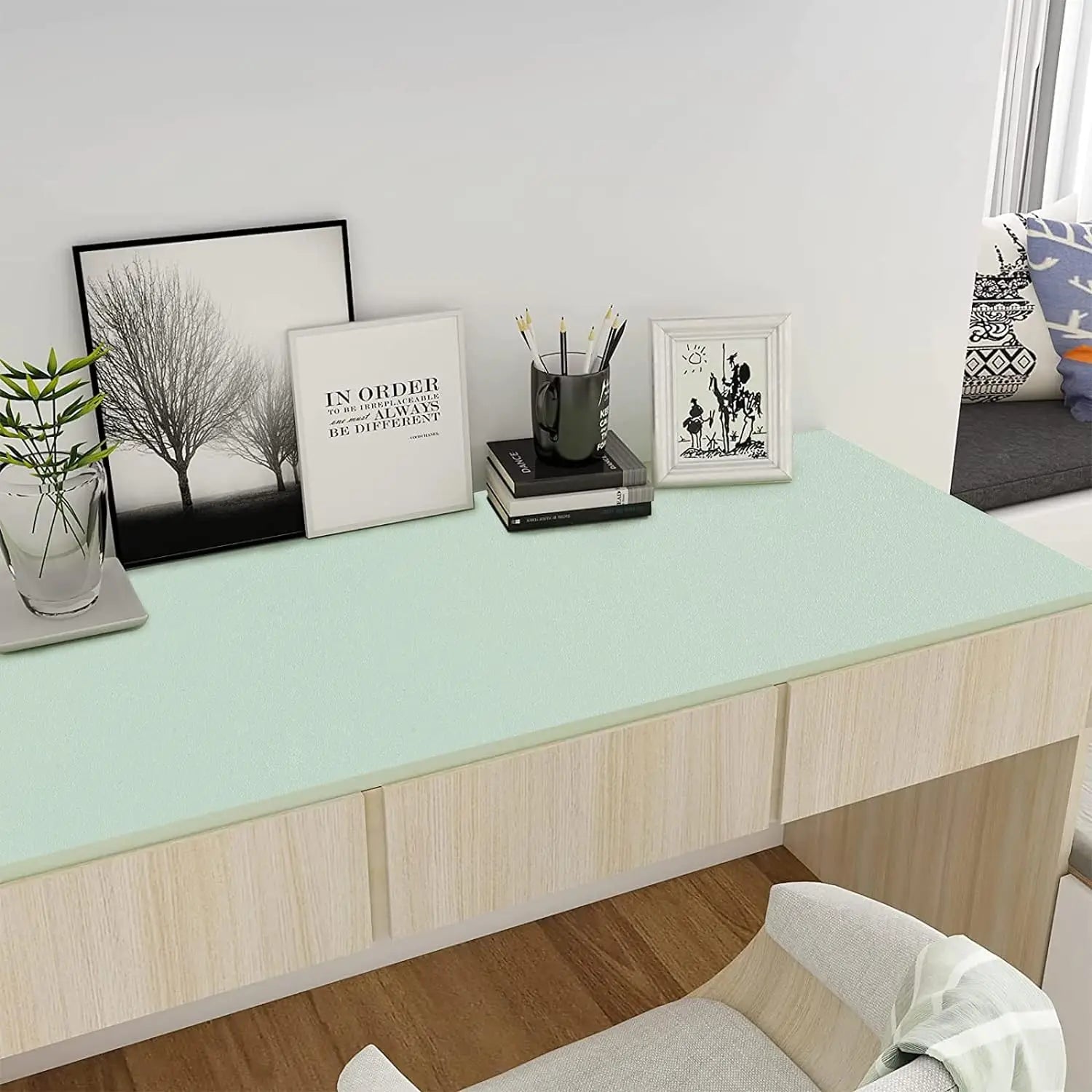 Matte PVC Waterproof DIY Self Adhesive Vinyl Wallpaper Kitchen Cabinet Desktop Contact Paper Wall Sticker Home Decor Wall in Rol