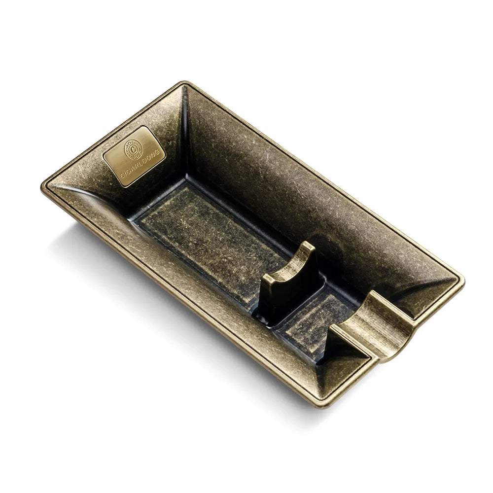Cigar Ashtray Luxury Retro Large Caliber Holder Ash Tray Cigarette Tobacco Home Office Decoration Portable Single Slot CKA-1001