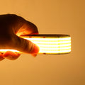 Ultra Bright COB LED Strip Lights 12V 24V 1600LEDs/M Flexible Tape Ribbon 30mm Wide Home Lamp Strip for Room Bedroom Kitchen