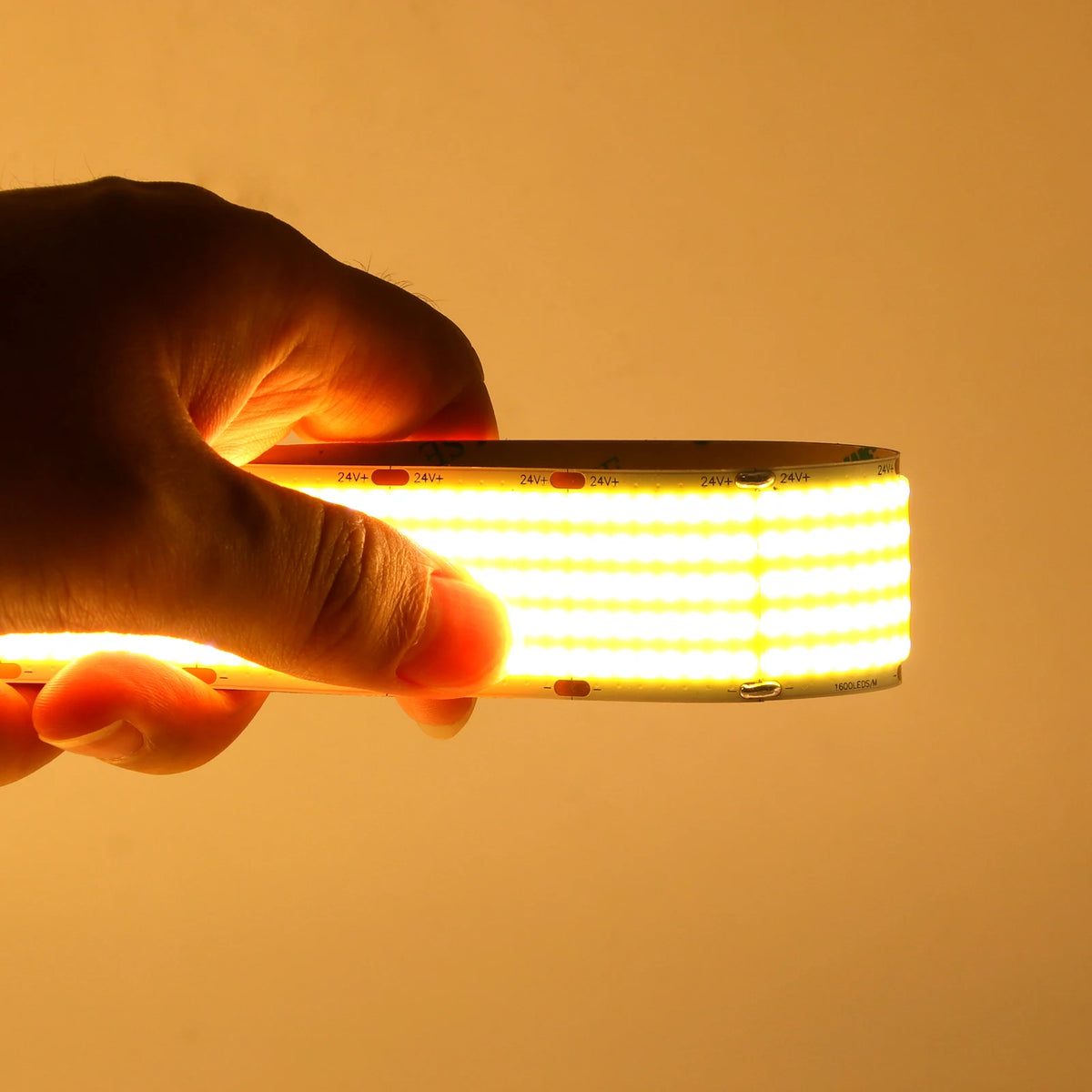 Ultra Bright COB LED Strip Lights 12V 24V 1600LEDs/M Flexible Tape Ribbon 30mm Wide Home Lamp Strip for Room Bedroom Kitchen