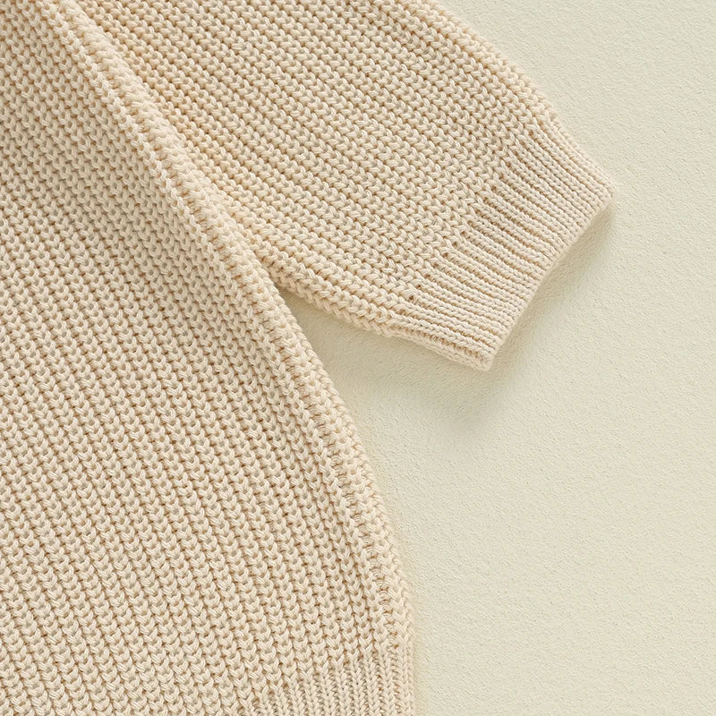 Autumn Winter Fashion Mommy and Me Matching Sweaters Solid