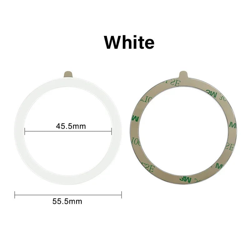 Colourful Silicone MagSafe Metal Ring Universal Sticker Support Wireless Charger Magnetic Patch Sheet for IPhone 12-17 Series