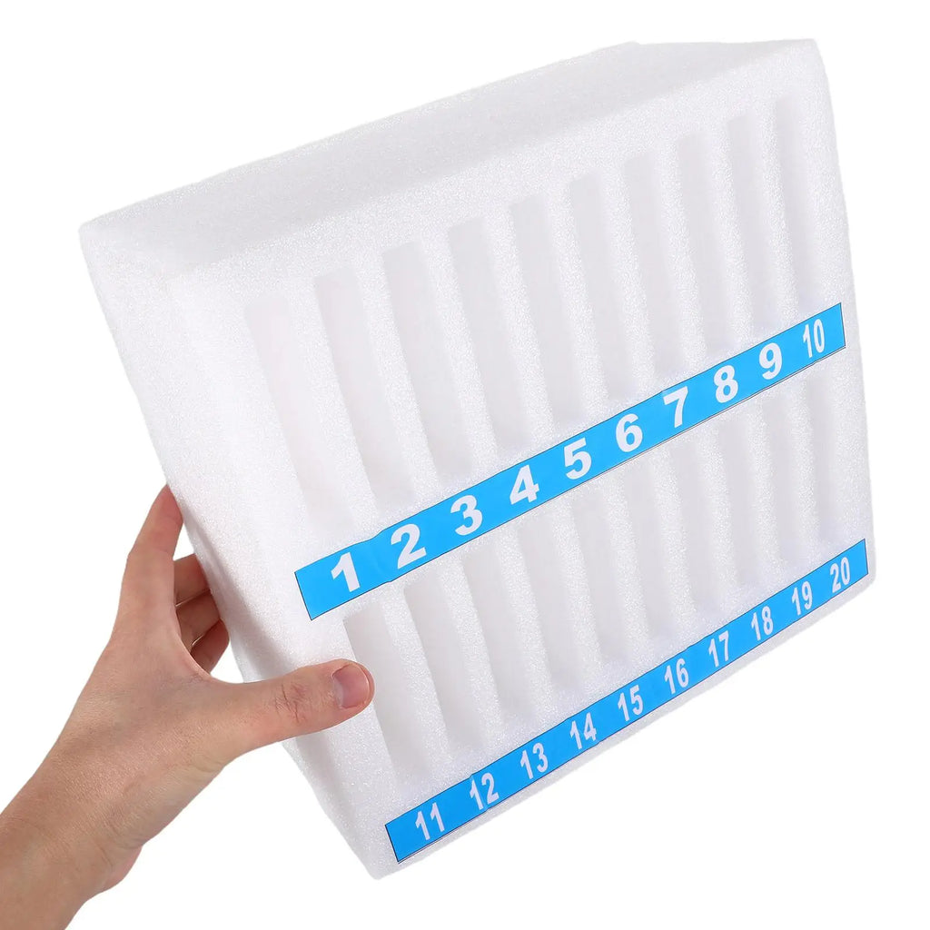 20 Grids Mobile Phone Storage Organizer Soft Foam Desk Organizer for Office Meeting Room Classroom desk phone management box