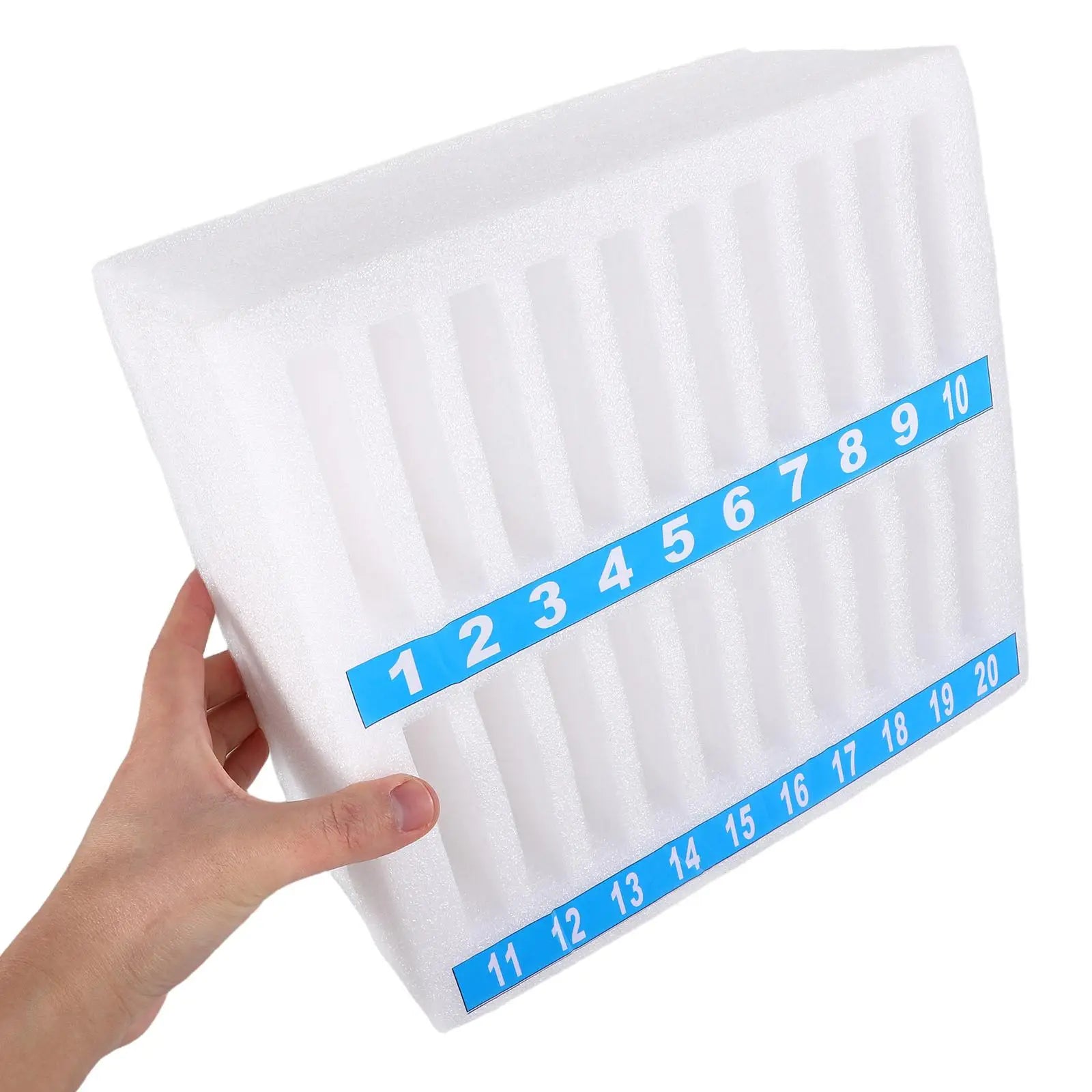 20 Grids Mobile Phone Storage Organizer Soft Foam Desk Organizer for Office Meeting Room Classroom desk phone management box
