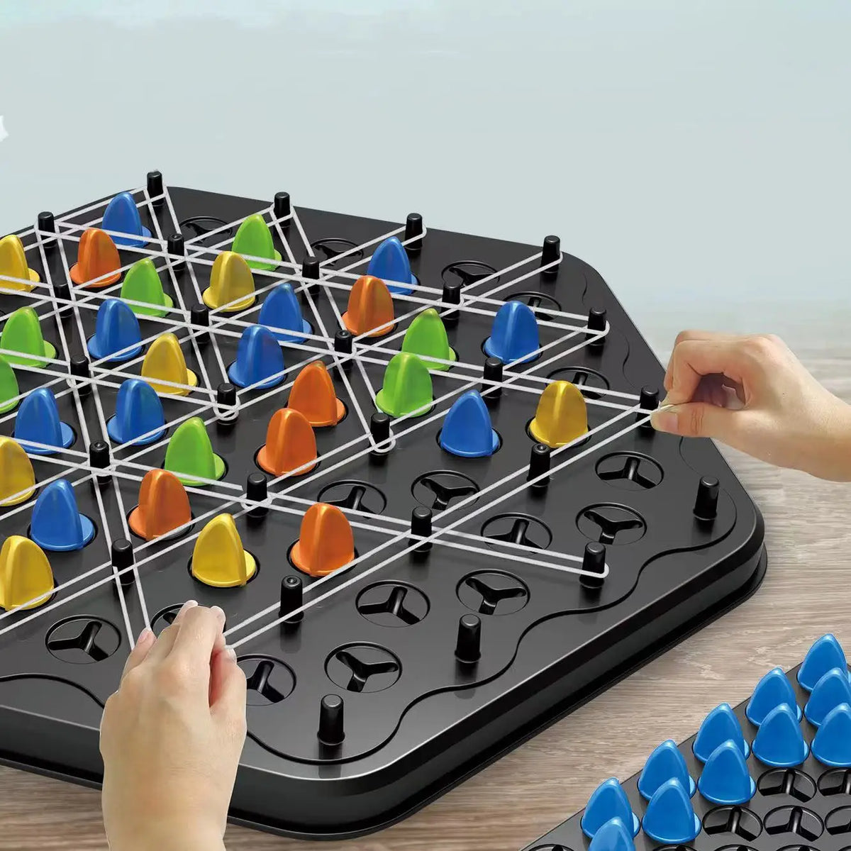 Trigonometric Geometry Chained Board Puzzle Game Parent-Child Interactive Games Exercise Children Logic Puzzle Toys