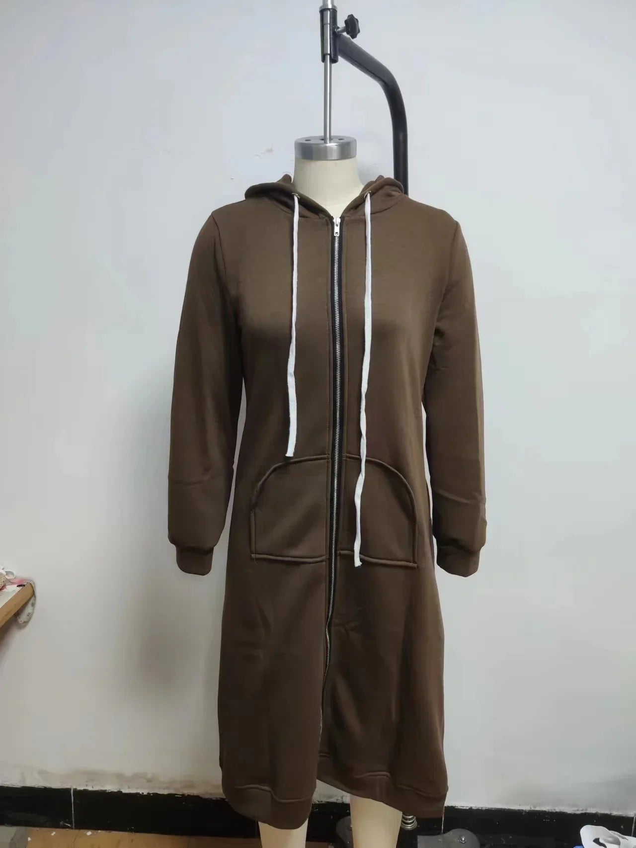 Autumn and Winter Hoodies for Women Casual Full Zip Up Hoodie Comfortable Womens Long Hoodies Fashion Sweatshirt with Pockets