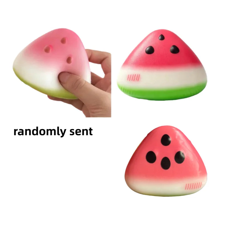 1/3/5pcs Squishy Watermelon Fidget Toy Anti-stress Slow Rising Fruit