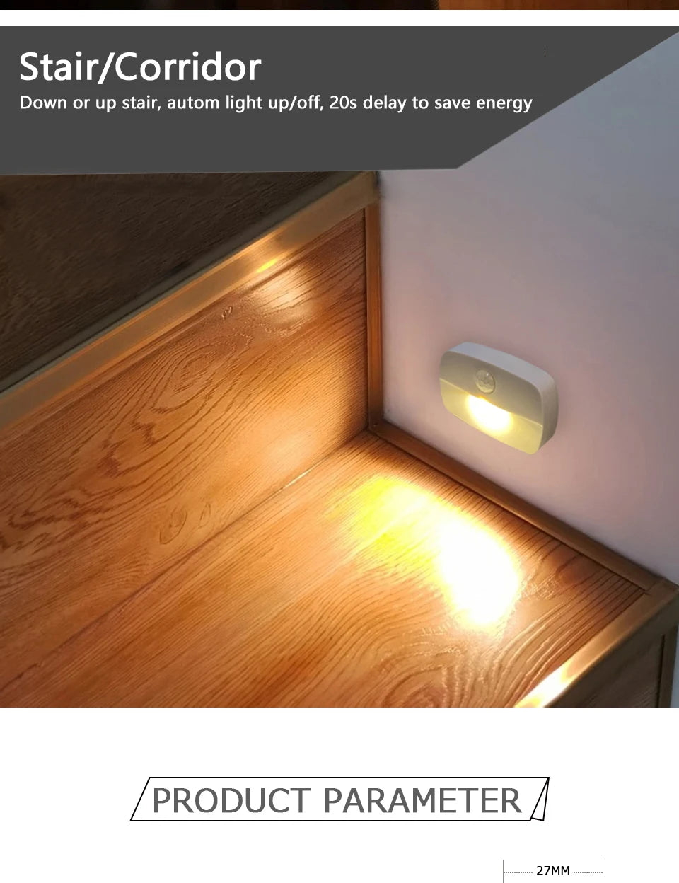 LED Night Light Motion Sensor Night Lamp Room Decor Lamp Bedside Led Lamp With EU Plug Led Lights For Closet Bedroom Home Decor