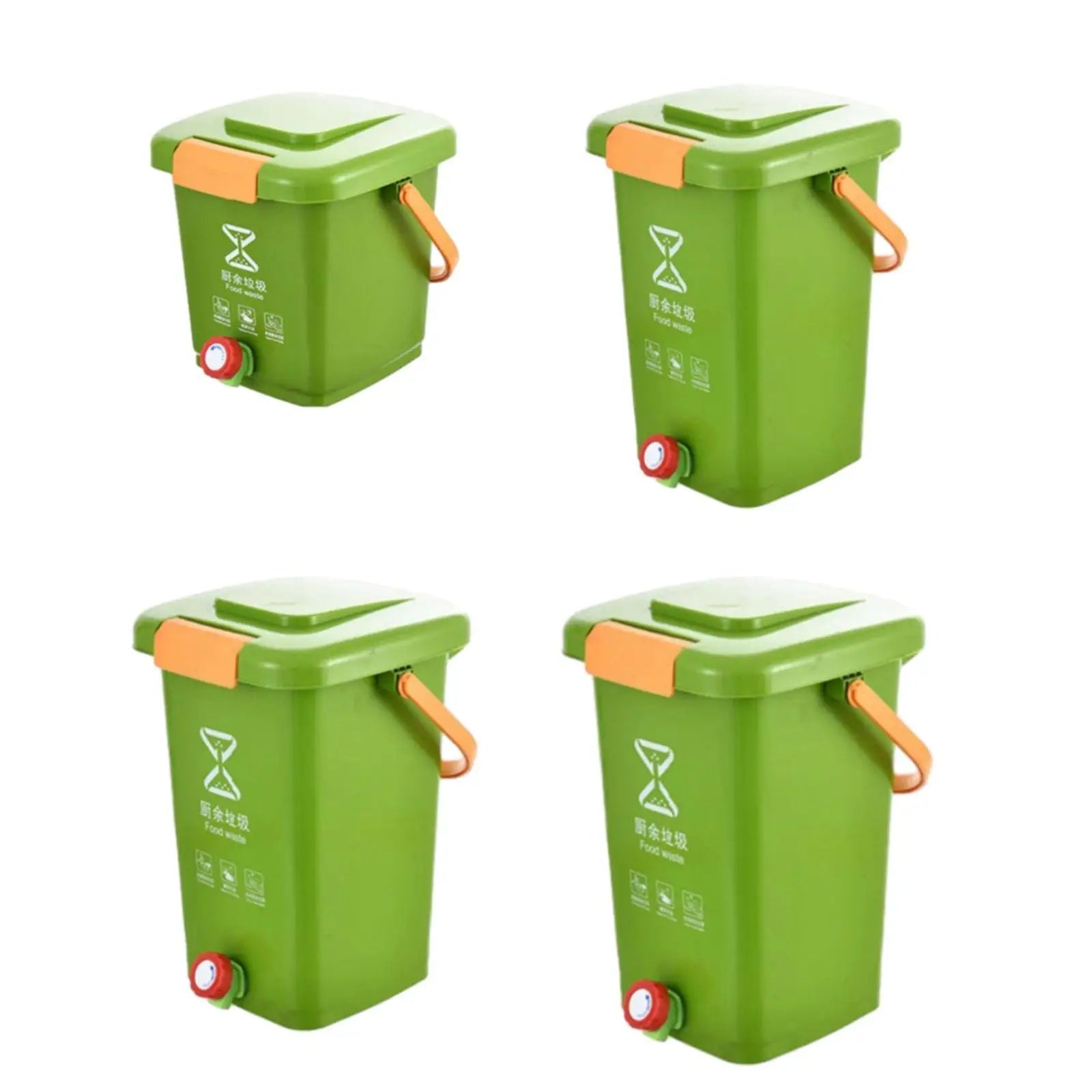 Kitchen Waste Compost Bucket Easy to Clean Modern Composting Recycle Bucket Trash Can for Pantry Home Countertop Kitchen