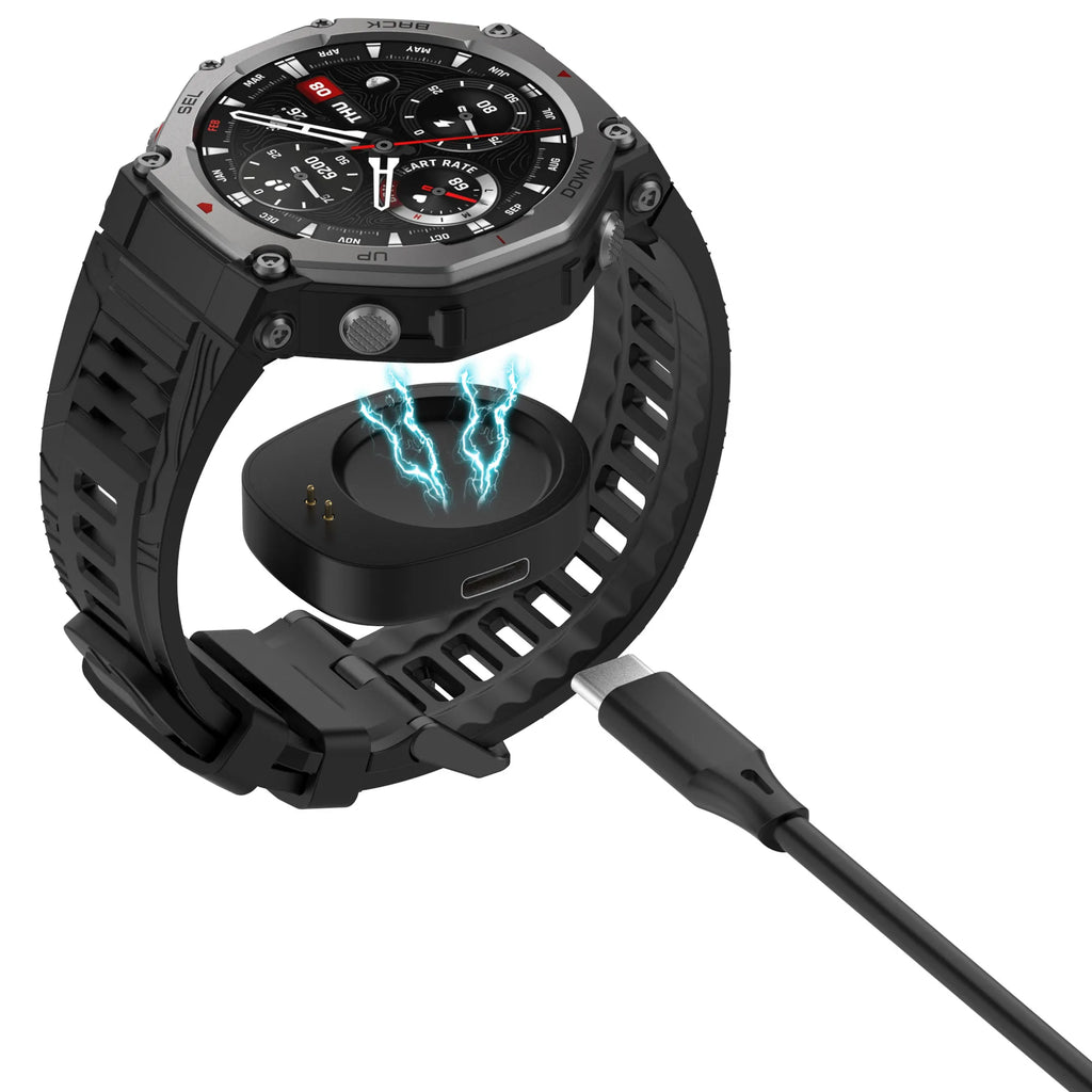 Wireless Charger Converter for Amazfit Balance 2 Charging Adapter/ T-Rex 3/ 3 Pro Smart Watch Charging Dock Replacement Portable
