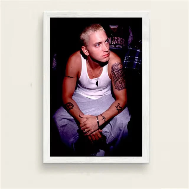 Super Rapper Eminems Posters and Prints Great Rap Singer Canvas Painting Music Star Wall Art Picture for Bedroom Home Decor