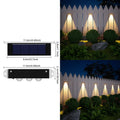 Outdoor Solar Wall Light Waterproof Warm White LED For
