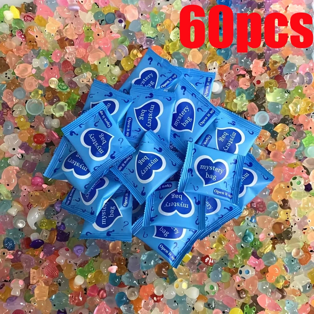 Glow In The Dark Mini Resin Animals &amp; Mushroom