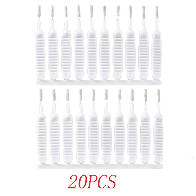 New 20pcs/set Shower Head Cleaning Brush Washing Anti-clogging Small Brush Pore Gap Cleaning Brush For Kitchen Toilet Phone Hole