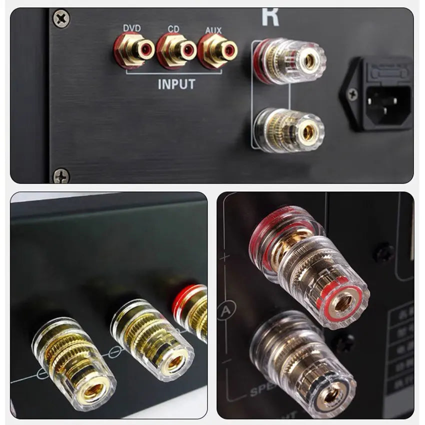 Binding Post Banana Plug Connector Audio Jack Socket For