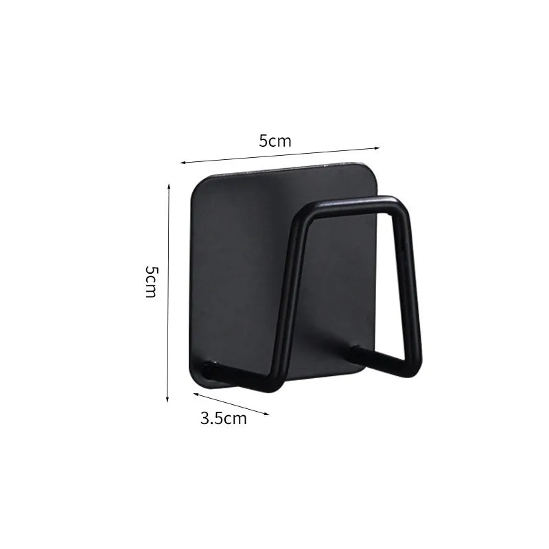 Kitchen Sponges Holder Self Adhesive Sink Sponges Drain Drying Rack Stainless Steel Storage Holder Kitchen Sink Accessories#