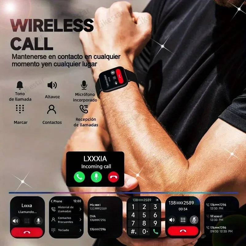 HD Full-Touch Smartwatch for Men and Women - Wireless