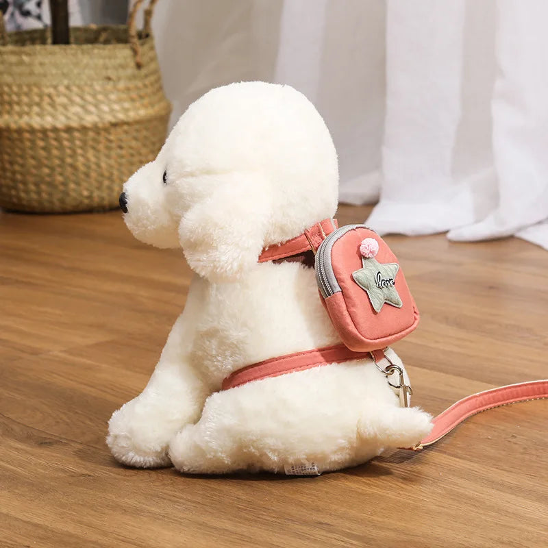 Pet Backpack Chest Strap Anti Breakaway Outdoor Cat Walking Leash Dog Leash Adjustable Cat and Dog Leash