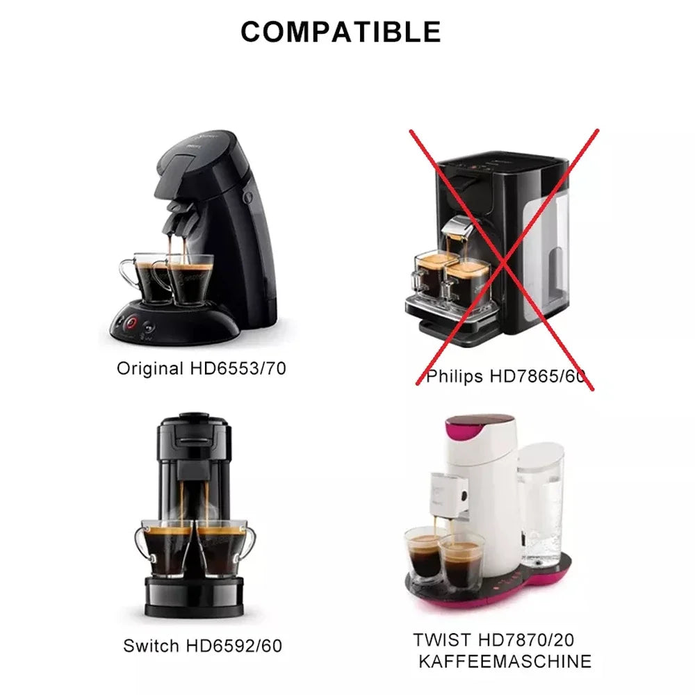 for Senseo Coffee Capsule Stainless Steel Coffee Filter Pod Reusable Coffee Maker Filter Espresso Crema Maker