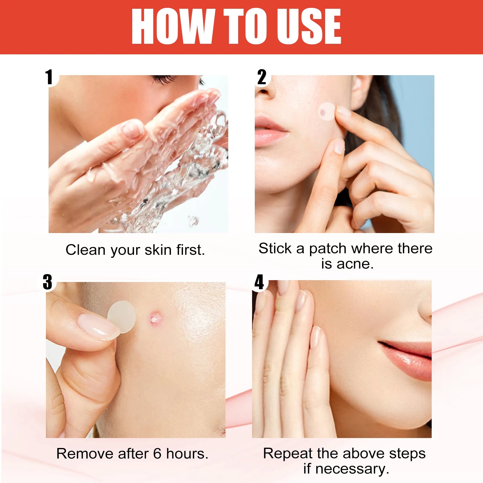 Hydrocolloid Acne Patches - 144 Count Invisible Blemish Patch, Ultra-Thin Skin Care Stickers for Gentle Blemish Care