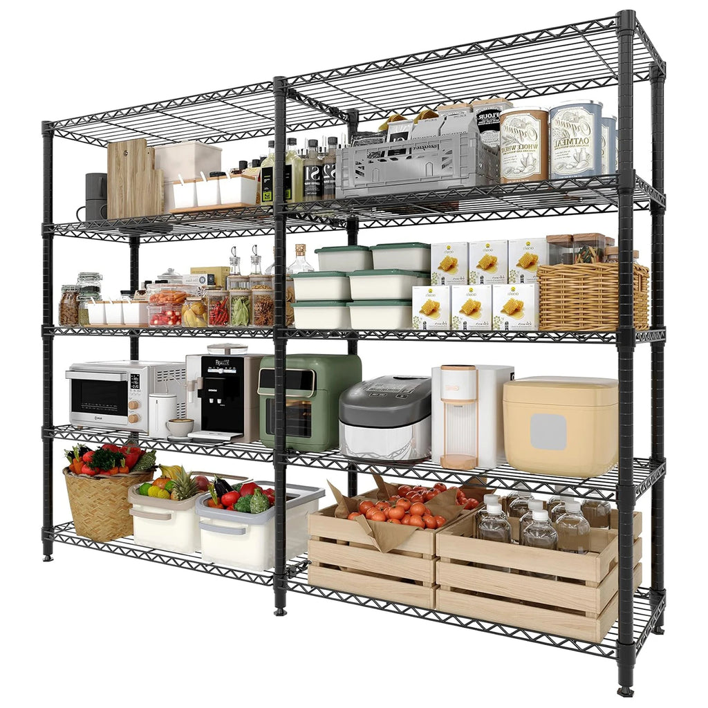 Heavy Duty Storage Shelves Tiers Metal Shelving Unit Adjustable