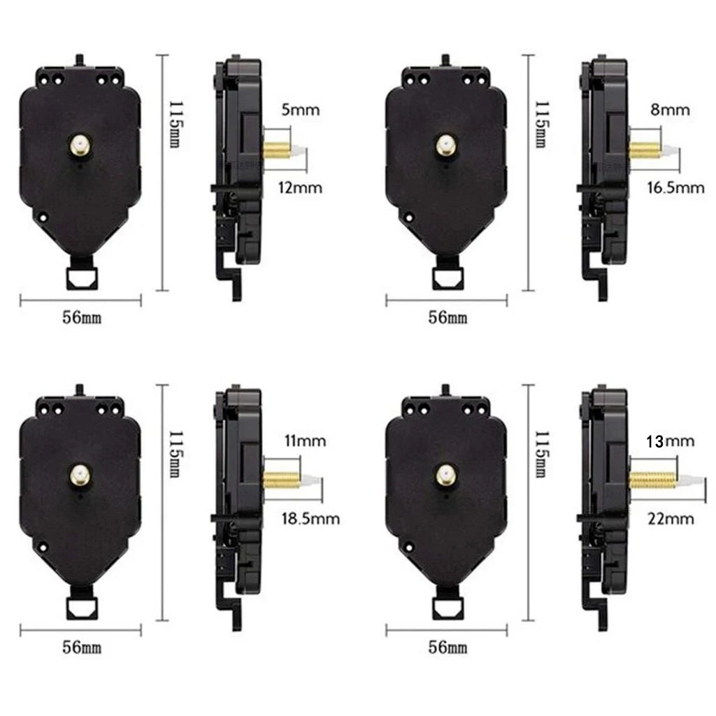 Set Pendulum Clock Movement Mechanism Replacement Quartz Clockwork with Hands Pointers for DIY Wall Clock Repair Kits